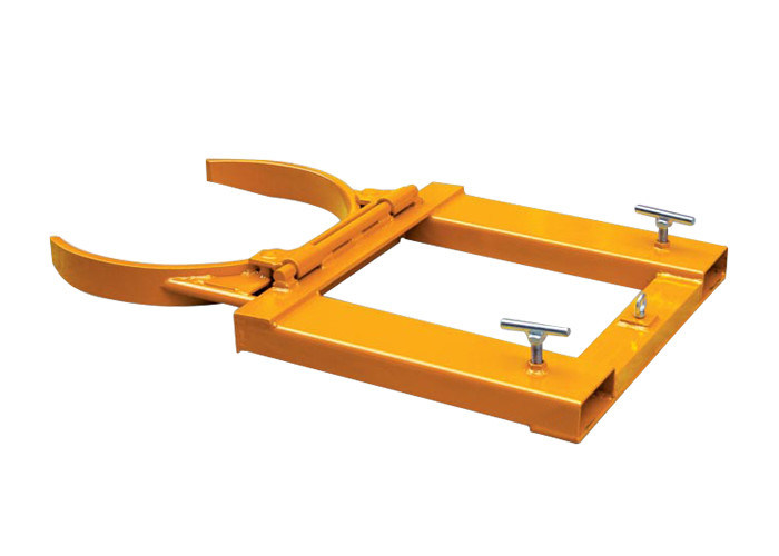 Yellow / Orange 680kg Capacity Drum Grabber Attachment