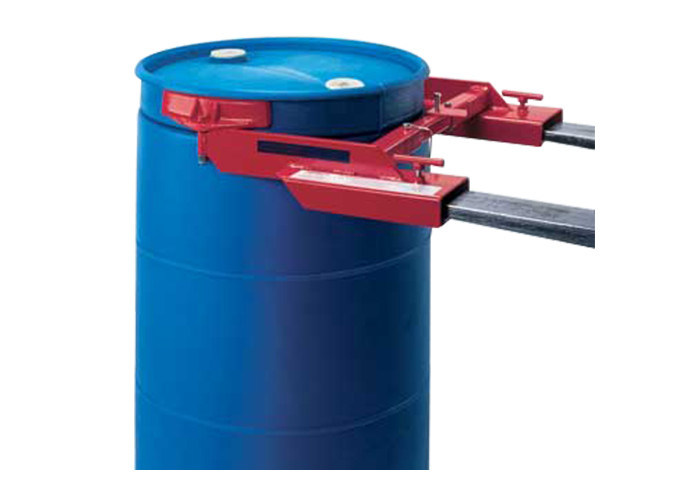 Adjustable 455kg Forklift Drum Grabber With Heavy Duty Steel Construction