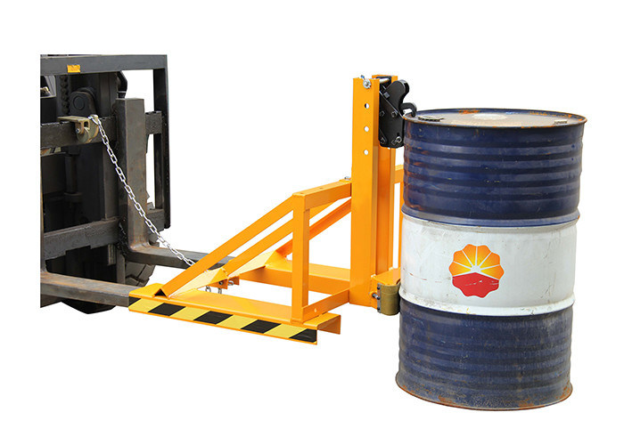 Single Black Eagle Grip Forklift Mounted Plastic Drum Grabber