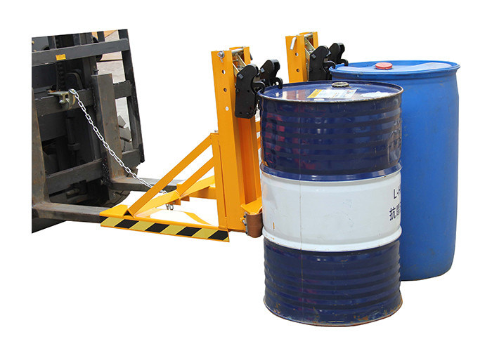 Forklift Mounted Drum Grabber With Double Black Eagle Grip