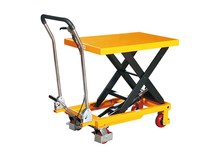 PT150Z PT300Z PT500Z Hand Single Scissor Lift Table Table Cart With Fordable Handle Load Capacity 150Kg-500kg