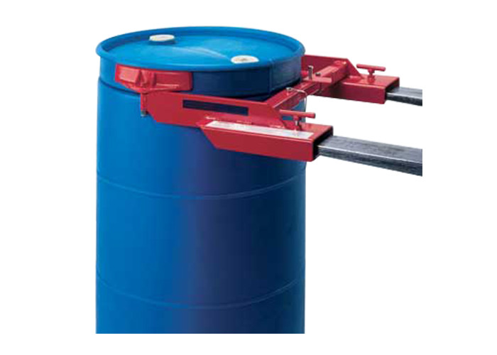 Adjustable 455kg Forklift Drum Grabber With Heavy Duty Steel Construction