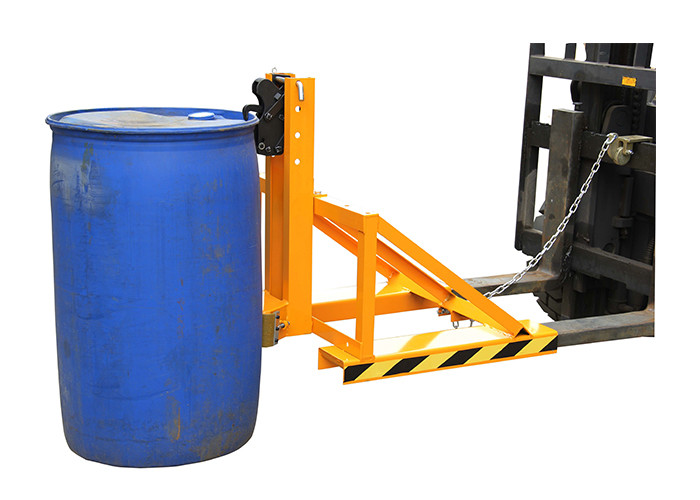 Single Black Eagle Grip Forklift Mounted Plastic Drum Grabber