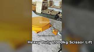ERP Series 2000 kg Fixed Scissor Lift with 1220 mm Round Platform