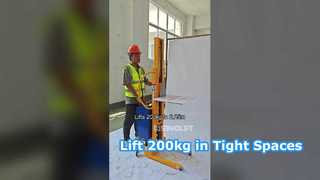 Compact Electric Stacker – Lift 200 kg up to 2.25 Meters