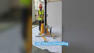 Compact Electric Reel Lifter and Rotator for Safe Material Handling