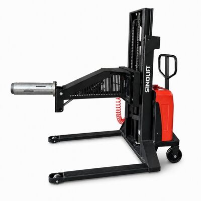 SINOLIFT Semi-Electric Roll Lifter with Pneumatic Expanding Mandrel