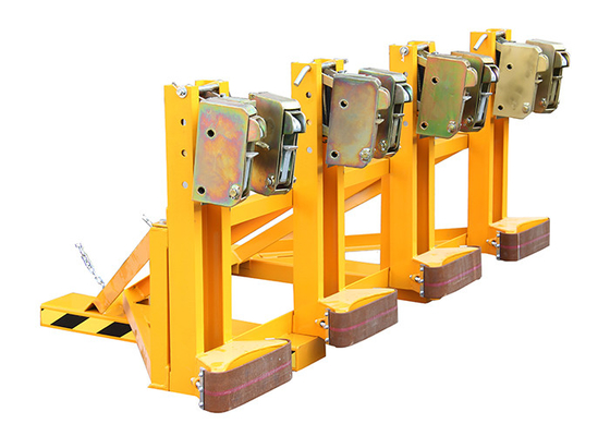 DG2000B Forklift Mounted Rubber-belt Drum Grabbers Double Eagle-Grip 4 Drums Load Capacity 500kgX4