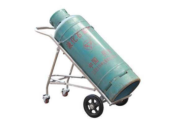 TY140B Easy Fold - Down Oxy Acetylene Trolley With Protection Chain Cylinder Hand Truck Load Capacity 400Kg