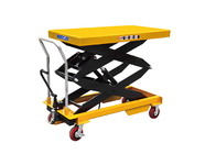 PTS500 PTS800 Double Scissors Mobile Hydraulic Lifting Table Loading Capacity 800Kg