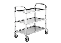 ST2/100 ST3/100 ST3/100A Four Wheels Stainless Steel Trolley Loading Capacity 100Kg