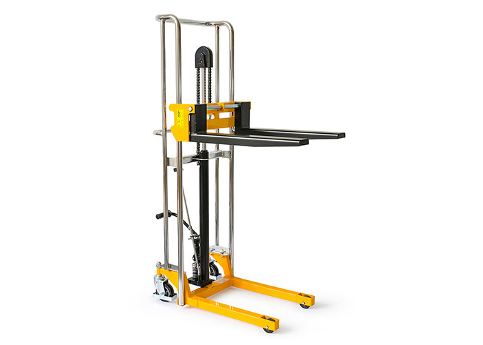 PJ Mini Stacker with adjustable forks and polyurethane rollers Capacity 400Kg