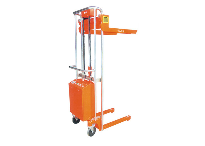 Overload Protection Semi Electric Hydraulic Mini Pallet Stacker Capacity 400Kg