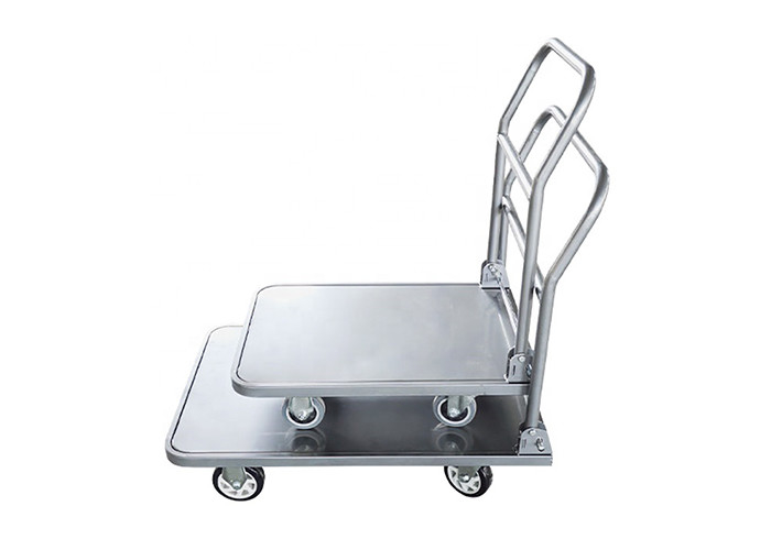 YF XF ZF Series Heavy Duty Four Wheels Steel Platform Trolley For Supermarket Capacity 450-900Kg
